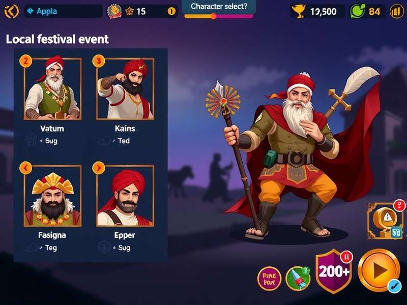 Local festival event in game